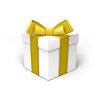 white gift box golden yellow 450w 316917581
