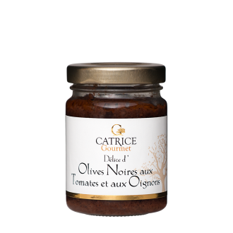 Dlice d'olives noires aux tomates & oignons