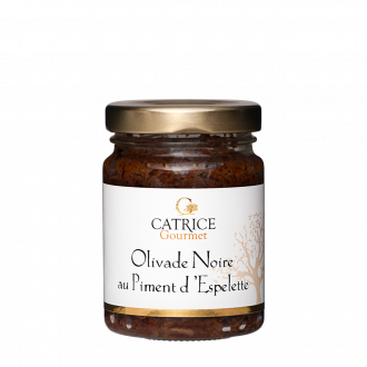 Olivade noire au piment d'Espelette - 80g