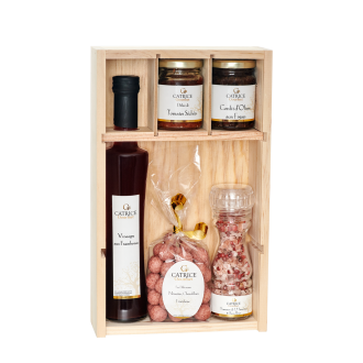 Coffret bois pink gourmet