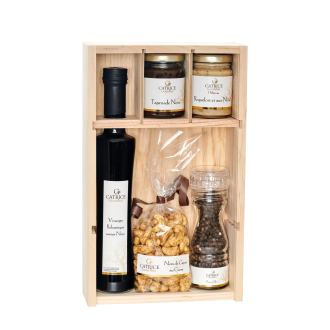 Coffret bois black gourmet