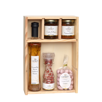 Coffret bois pink gourmet