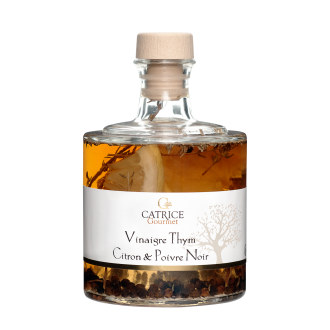 Vinaigre  au thym, citron & poivre noir empilable