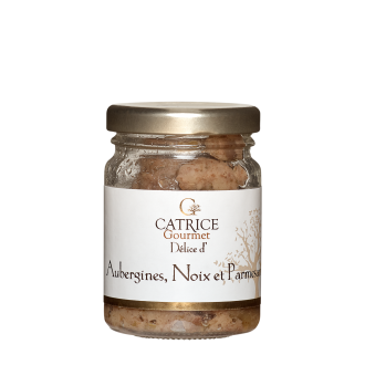 Délice d'aubergines, noix & parmesan